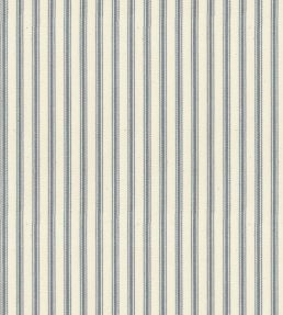 Ticking Stripe 1 Fabric by Ian Mankin Silver