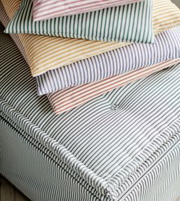 Ticking Stripe 1 Fabric by Ian Mankin Ochre