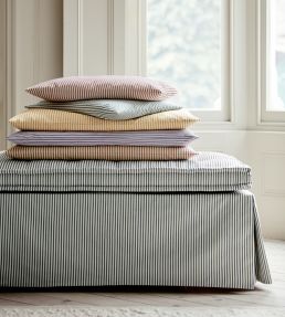 Ticking Stripe 1 Fabric by Ian Mankin Ochre