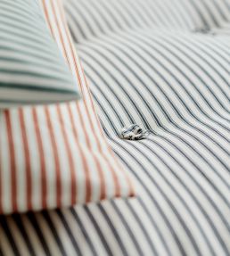 Ticking Stripe 1 Fabric by Ian Mankin Smoke