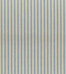 Ticking Stripe 1 Rustic Fabric by Ian Mankin Petrol Blue