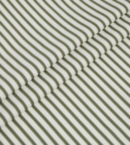 Ticking Stripe 2 Fabric by Ian Mankin Khaki