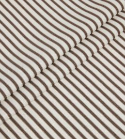 Ticking Stripe 2 Fabric by Ian Mankin Mocha