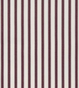 Ticking Stripe 2 Fabric by Ian Mankin Plum