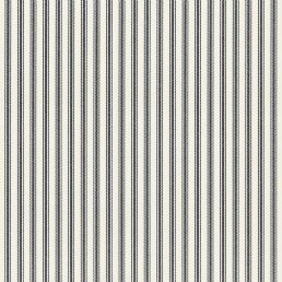 Ticking Stripe Wallpaper by Ian Mankin Black