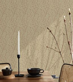 Tiddle Wallpaper by Josephine Munsey Pink and Stone