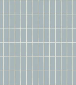 Tiiliskivi Wallpaper by Marimekko Blue