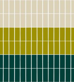 Tiiliskivi Wallpaper by Marimekko Olive/Green