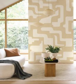 Tikal Mural by Casadeco Beige sable