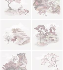 Tile Toile Wallpaper by Cole & Son Pink