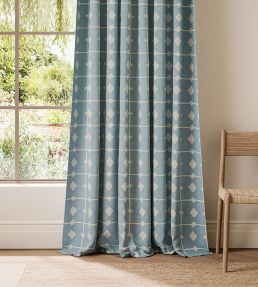 Tiles Fabric by Scion Cornflower