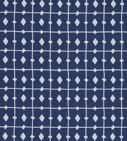 Tiles Fabric by Scion Indigo