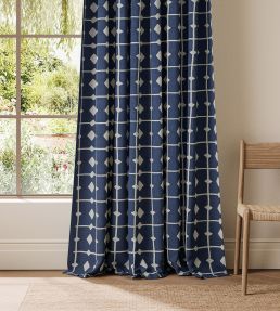 Tiles Fabric by Scion Indigo