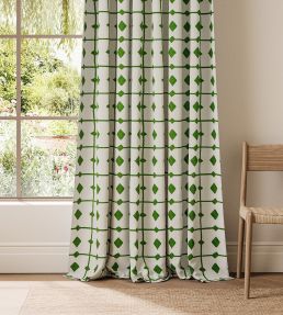 Tiles Fabric by Scion Kelly Green