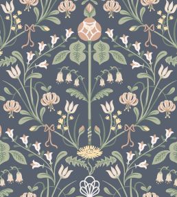 Till Carl Wallpaper by Sandberg Indigo