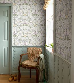 Till Carl Wallpaper by Sandberg Lilac