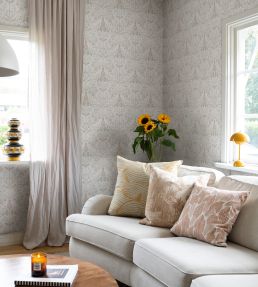 Till Carl Wallpaper by Sandberg Powder Pink
