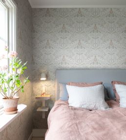 Till Carl Wallpaper by Sandberg Powder Pink
