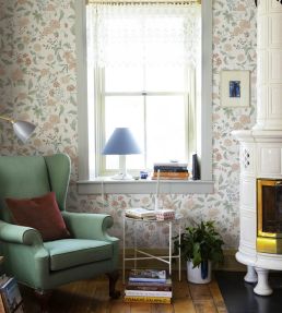 Till Karin Wallpaper by Sandberg Midnight Blue