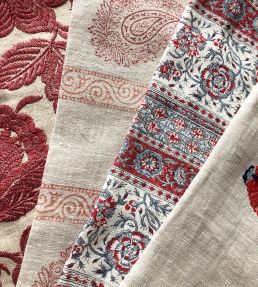 Tillington Fabric by GP & J Baker Red/Blue
