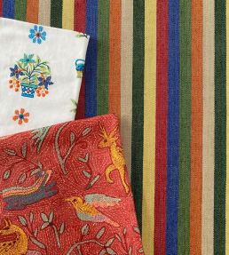 Tims Rug Fabric by GP & J Baker Clementine/Green