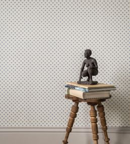 Tiny Flower Wallpaper by Langelid Von Bromssen Faded Denim