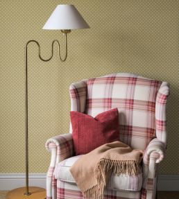 Tiny Flower Wallpaper by Langelid Von Bromssen Golden Yellow