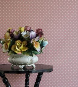 Tiny Flower Wallpaper by Langelid Von Bromssen Powder Pink