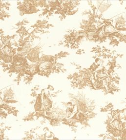 Tissu Scene D'ete Fabric by Camengo Camel