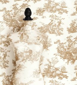 Tissu Scene D'ete Fabric by Camengo Bleu Porcelaine