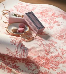 Tissu Scene D'ete Fabric by Camengo Camel