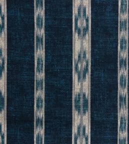 Ikat Stripe Fabric by Titley and Marr Indigo