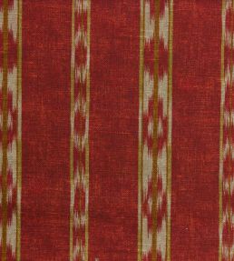Ikat Stripe Fabric by Titley and Marr Paprika & Ochre