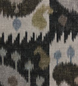 Turkistan Boteh Fabric by Titley and Marr Charcoal & Nutmeg