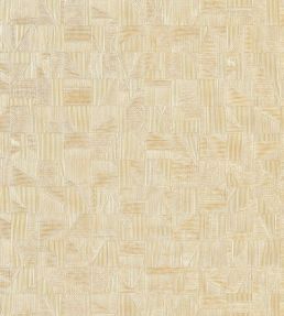Tiznit Wallpaper by Casamance Blanc / Dore
