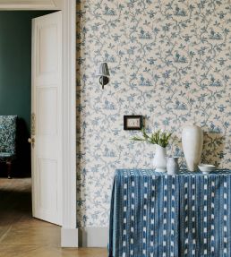 Toile Chinoise Wallpaper by Colefax and Fowler Charcoal