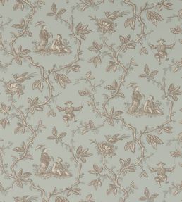 Toile Chinoise Wallpaper by Colefax and Fowler Old Blue