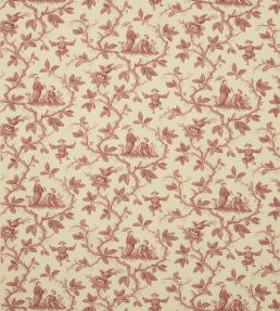 Toile Chinoise Fabric by Colefax and Fowler Pink