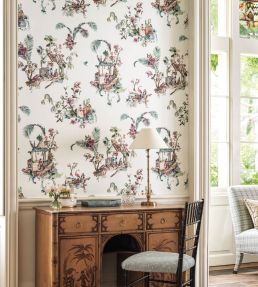 Toile Chinoise Wallpaper by Nina Campbell 2