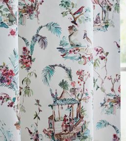 Toile Chinoise Fabric by Nina Campbell Blue