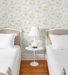 Toile De Fleurs Wallpaper by Schumacher Birch