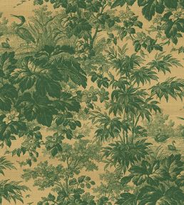 Toile Silk Wallpaper by Jannelli&Volpi Green