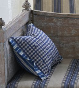 Toile Vichy Cushion 30 x 40cm by Designers Guild Indigo