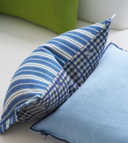 Toile Vichy Cushion 30 x 40cm by Designers Guild Indigo