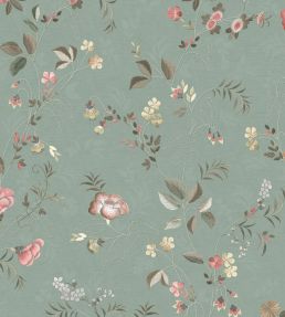 Tokyo Blossem Wallpaper by Eijffinger Jade Green