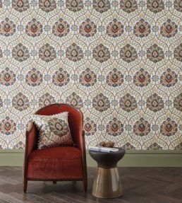Topkapi Fabric by Nina Campbell Blue