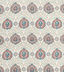 Topkapi Fabric by Nina Campbell Red/Blue