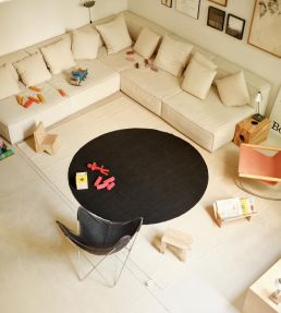 Nanimarquina Topo rug Black 01TPO000NEG03 Black