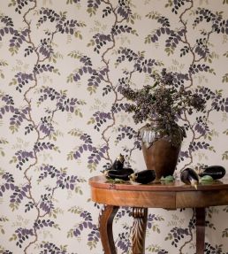 Toromiro Wallpaper by Langelid Von Bromssen Aubergine