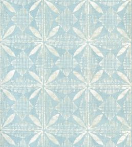 Tortuga Batik Wallpaper by Thibaut Light Blue